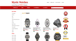 Desktop Screenshot of mysticwatches.com